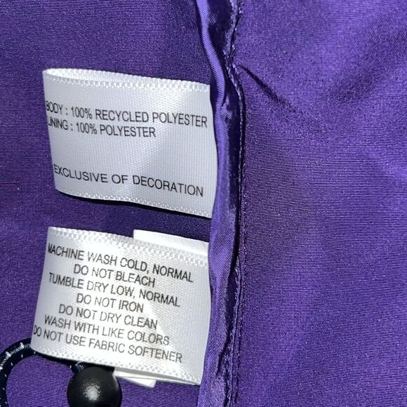 CUTTER & BUCK Charter Eco Recycled Full-Zip Purple Jacket-M NWT! - Picture 11 of 11